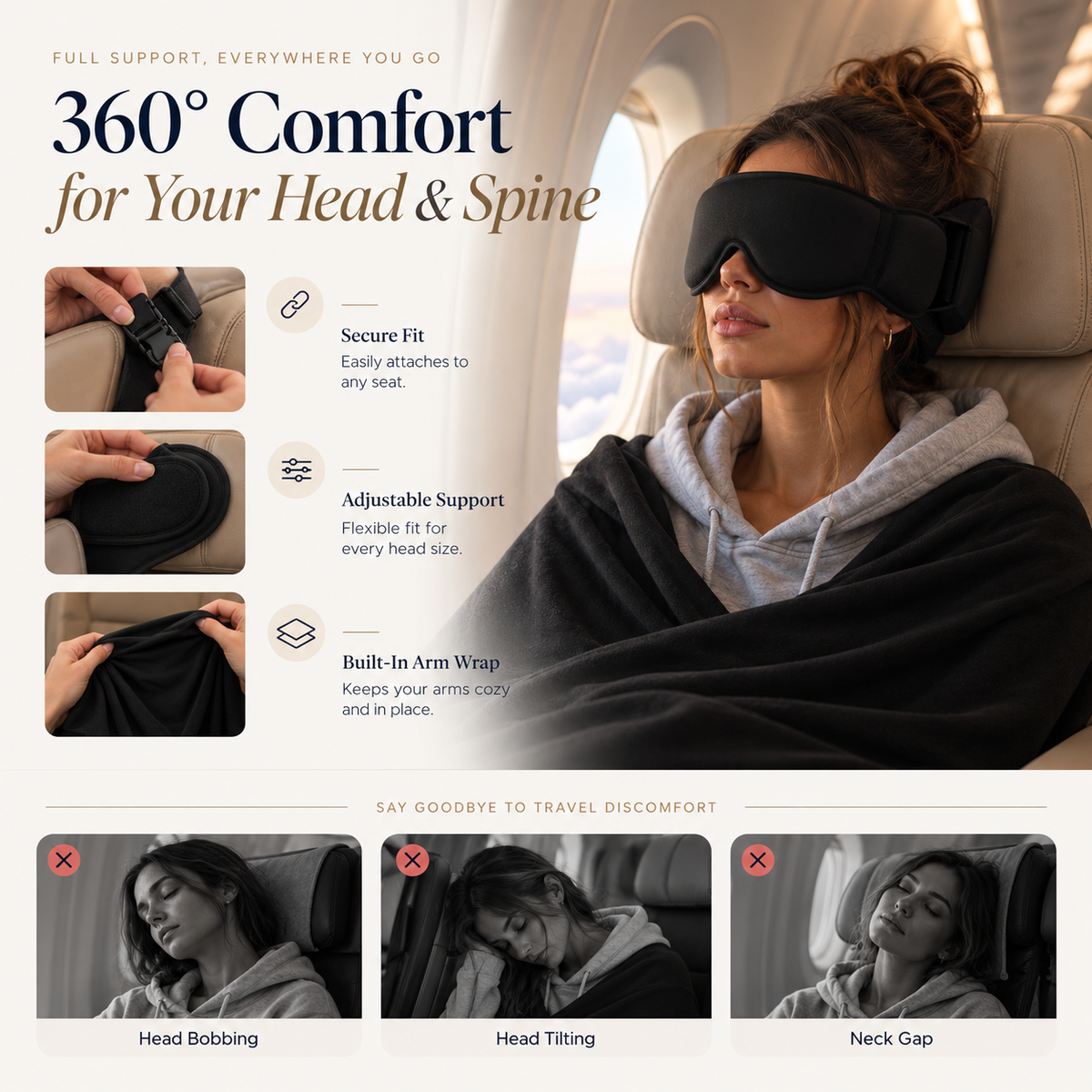 The Nap Kit – 3-in-1 Travel Sleep Set